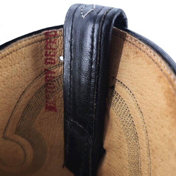 Vintage Tony Lama Exotic Natural Teju Lizard Cowboy Boots Mens 9.5D Gold Label - Picture 15 of 16